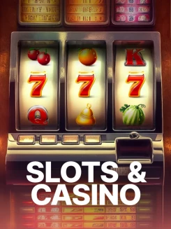 Colección de slots casino con portada luminosa y clara